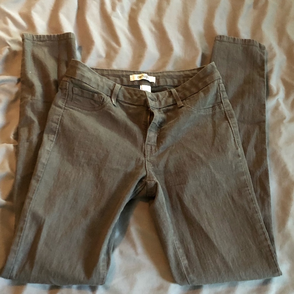 Refuge grey skinny jeggings